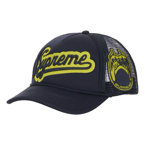 Supreme University Mesh Back 5 Panel Hat Navy | Vintage Clothing Store Canada