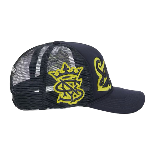 Supreme University Mesh Back 5 Panel Hat Navy | Vintage Clothing Store Canada