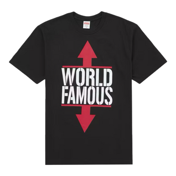 Supreme World Famous Tee Black