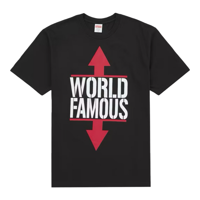 Supreme World Famous Tee Black | Vitnage Clothing Store Canada