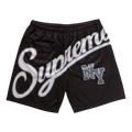 Supreme Big Script Mesh Shorts Black