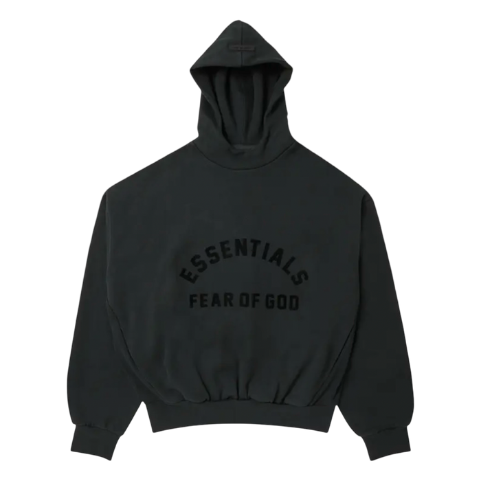 Fear Of God Essentials Hoodie Jet Black | Vitnage Clothing Store Canada
