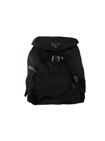 Prada Tessuto Nylon Backpack Black