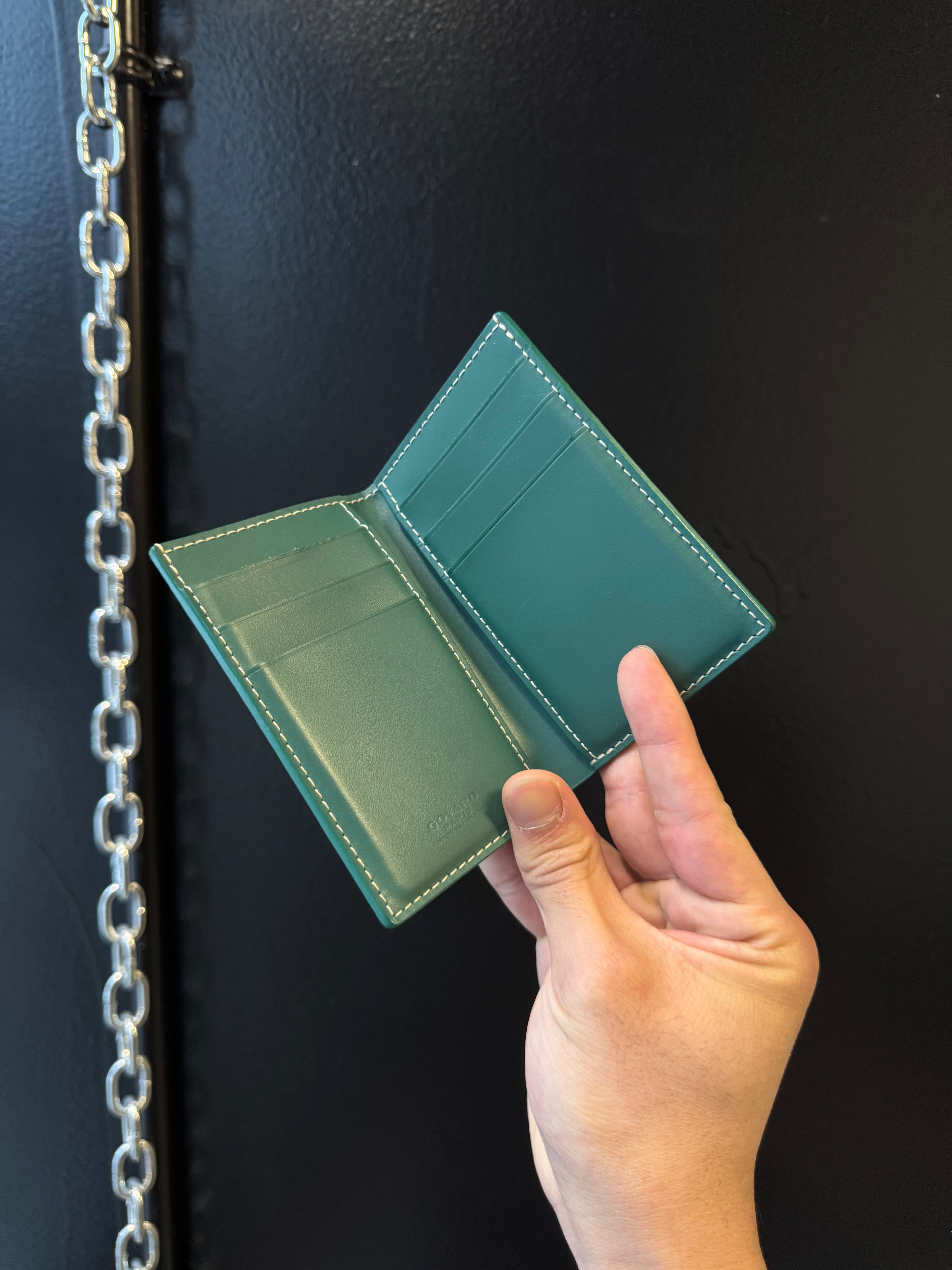 GOYARD SAINT PIERRE CARD HOLDER GREEN