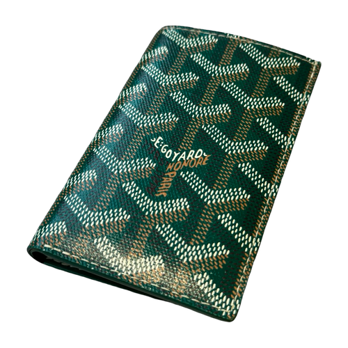 GOYARD SAINT PIERRE CARD HOLDER GREEN | Vintage Clothing Store Canada