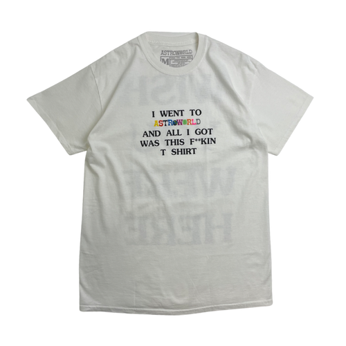 Travis Scott Astroworld Wish You Were Here Tee White | Vintage Clothing Store Canada