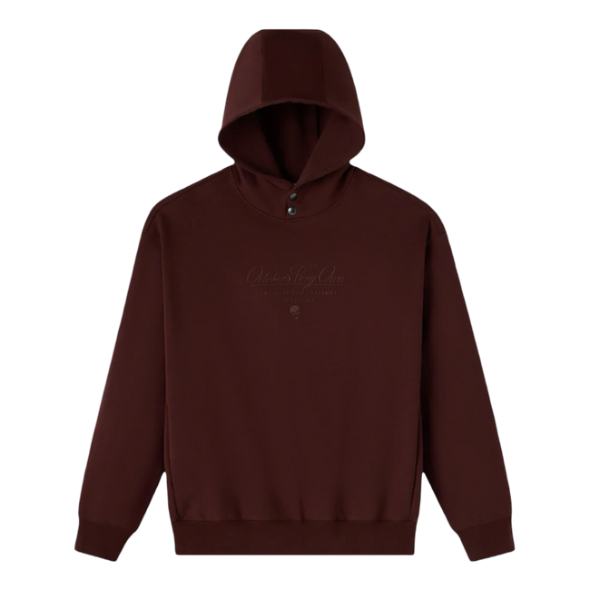 OVO Double Knit Script Hoodie Cocoa