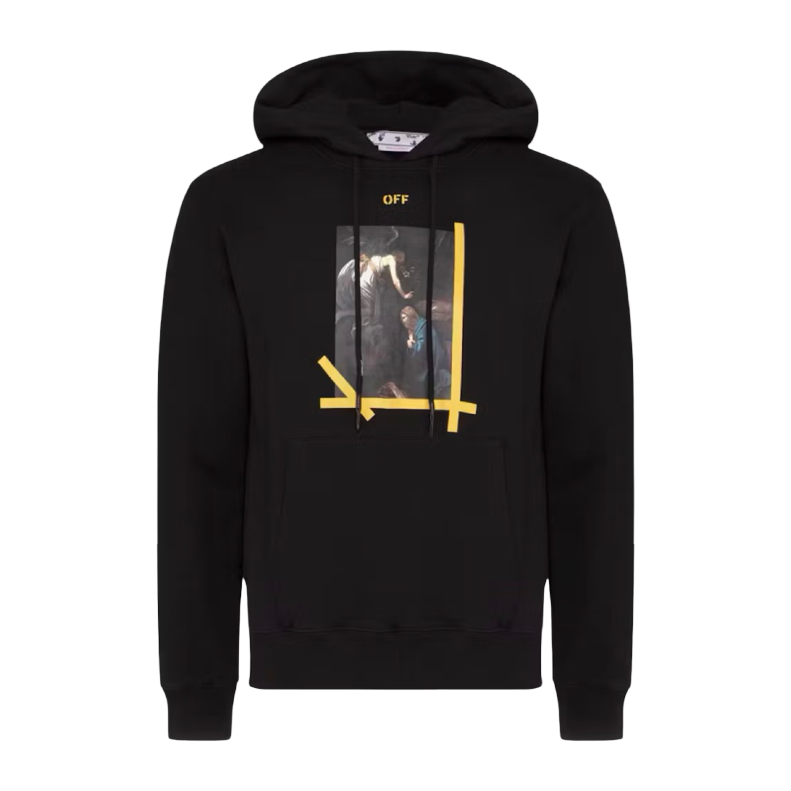 Off-White Arrows Caravaggio Annuciation Slim Hoodie Black