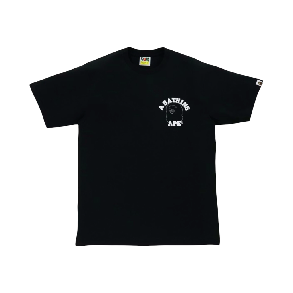 Bape Line 1st Camo Face Over College Tee Black/Green