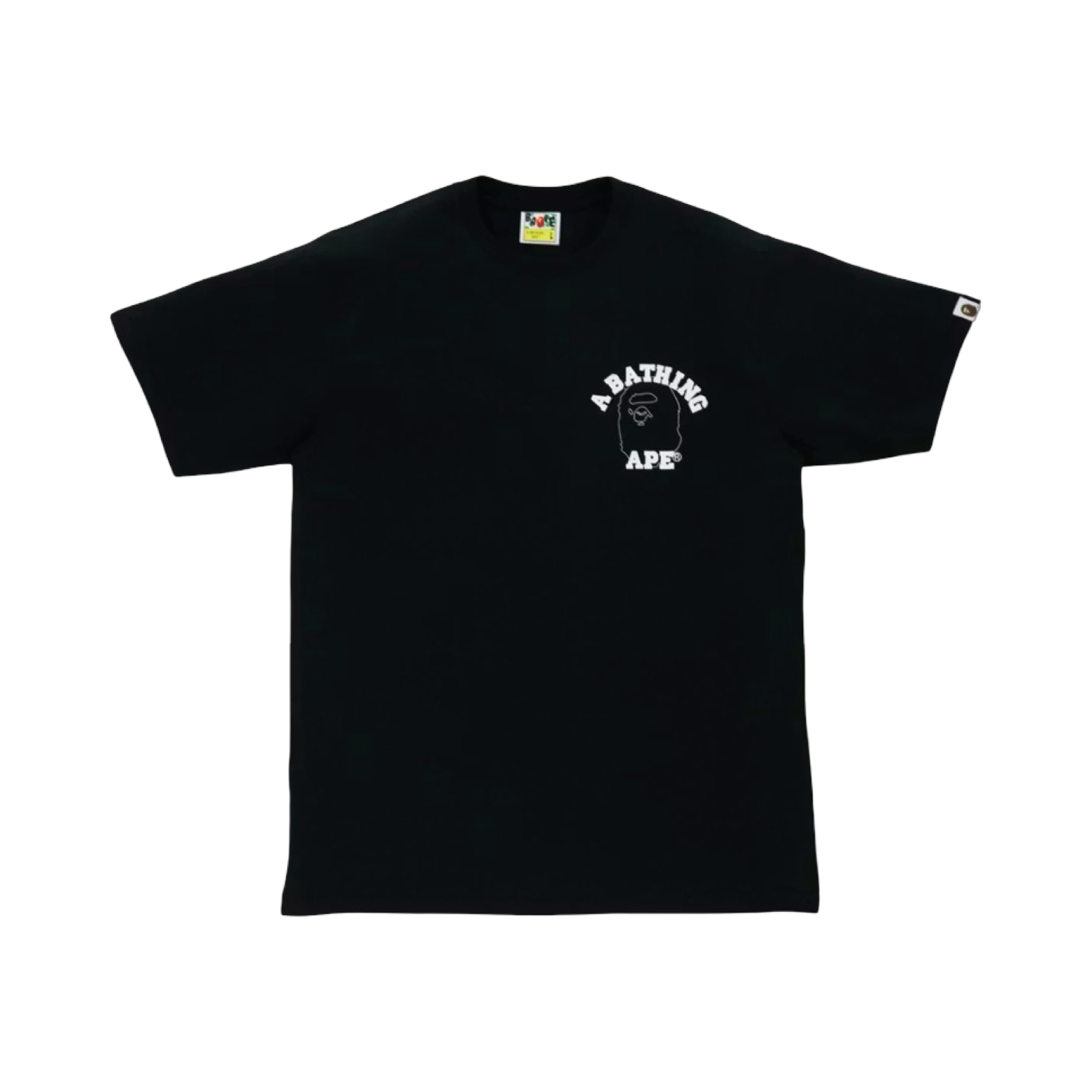 Bape Line 1st Camo Face Over College Tee Black/Green