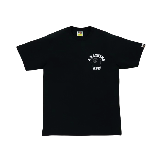 Bape Line 1st Camo Face Over College Tee Black/Green