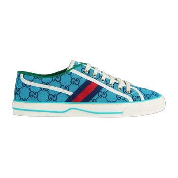 Gucci Tennis 1977 Light Blue Monogram Sneakers (NEW, NO BOX)