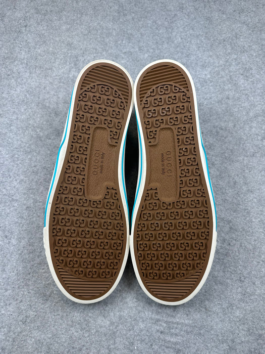 Gucci Tennis 1977 Light Blue Monogram Sneakers (NEW, NO BOX) | Vitnage Clothing Store Canada