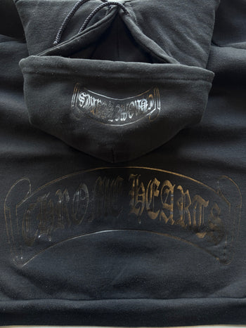 Vintage Chrome Hearts Scroll Logo Tonal Hoodie