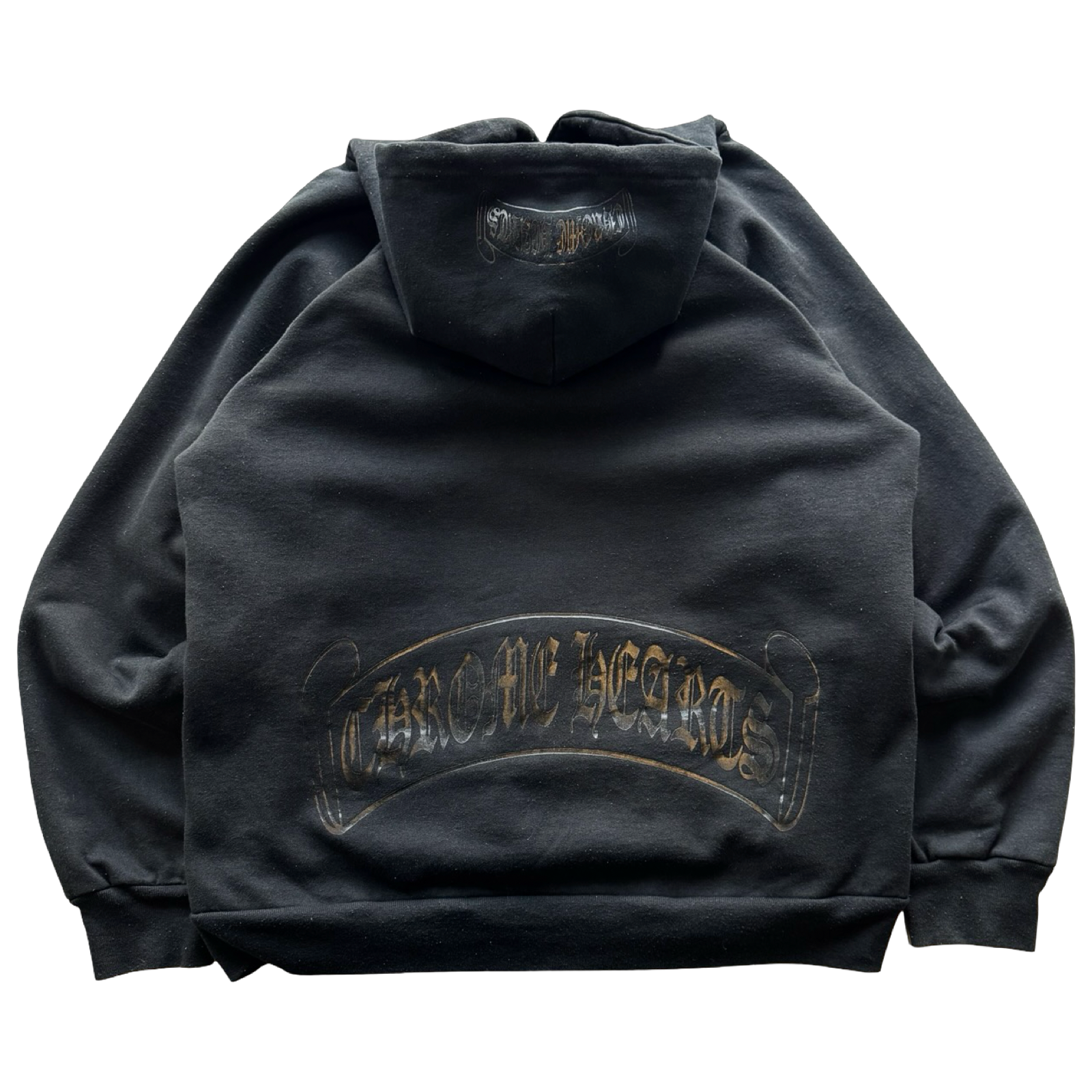 Vintage Chrome Hearts Scroll Logo Tonal Hoodie