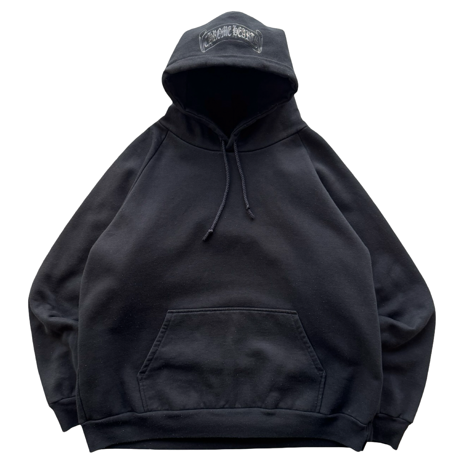 Vintage Chrome Hearts Scroll Logo Tonal Hoodie