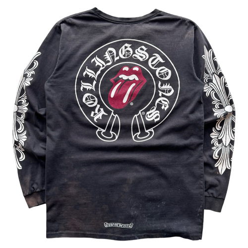 Vintage Chrome Hearts Rolling Stones Long Sleeve | Vintage Clothing Store Canada