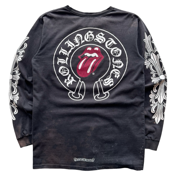 Vintage Chrome Hearts Rolling Stones Long Sleeve | Vitnage Clothing Store Canada