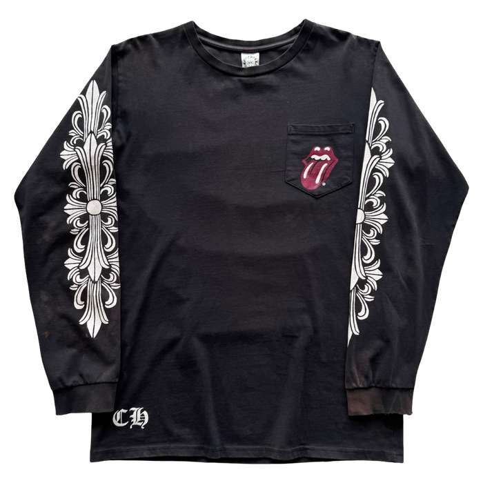Vintage Chrome Hearts Rolling Stones Long Sleeve | Vitnage Clothing Store Canada
