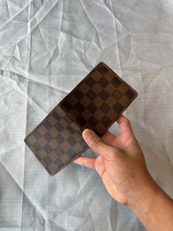 Louis Vuitton Damier Ebene Bifold Wallet Brown