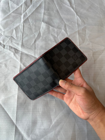 Louis Vuitton Damier Graphite Bifold Wallet Black/Red