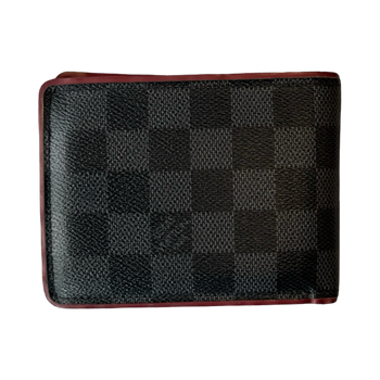 Louis Vuitton Damier Graphite Bifold Wallet Black/Red
