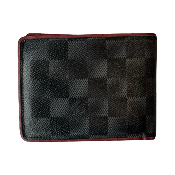 Louis Vuitton Damier Graphite Bifold Wallet Black/Red | Vitnage Clothing Store Canada
