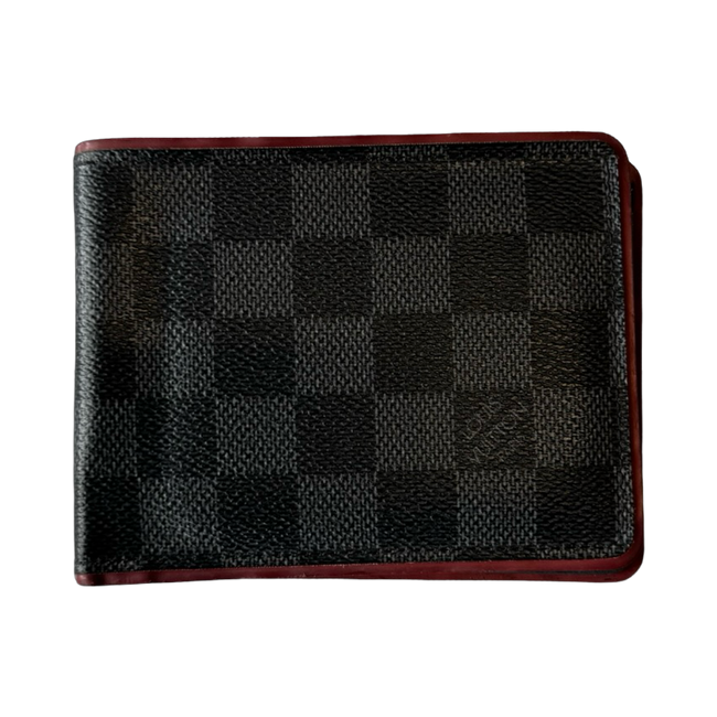 Louis Vuitton Damier Graphite Bifold Wallet Black/Red