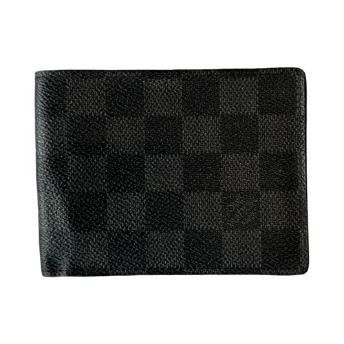 Louis Vuitton Damier Graphite Bifold Wallet Black | Vintage Clothing Store Canada