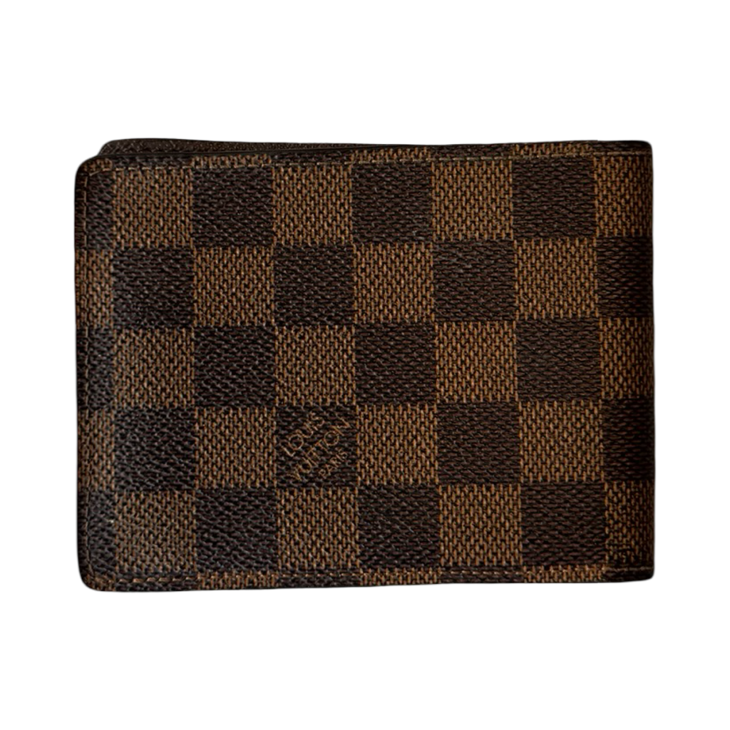Louis Vuitton Damier Ebene Bifold Wallet Brown
