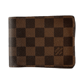 Louis Vuitton Damier Ebene Bifold Wallet Brown