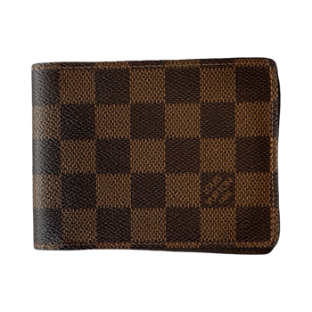 Louis Vuitton Damier Ebene Bifold Wallet Brown