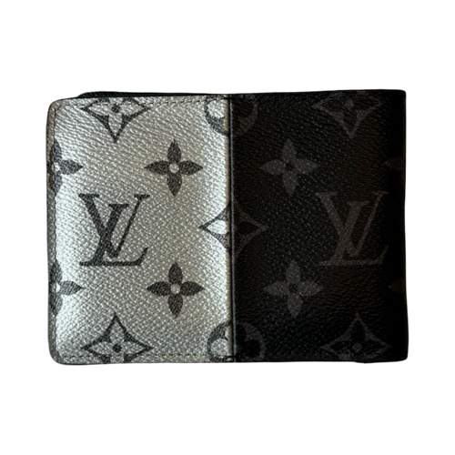 Louis Vuitton Monogram Eclipse Split Multiple Bifold Wallet Black/Grey | Vintage Clothing Store Canada
