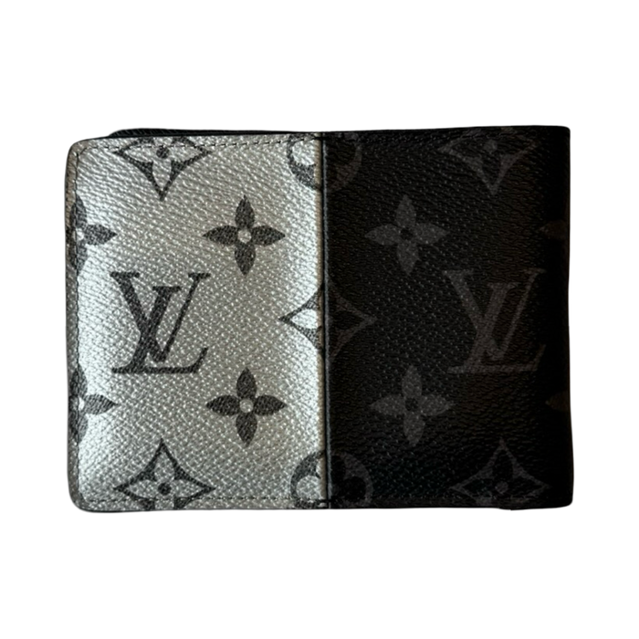 Louis Vuitton Monogram Eclipse Split Multiple Bifold Wallet Black/Grey | Vitnage Clothing Store Canada