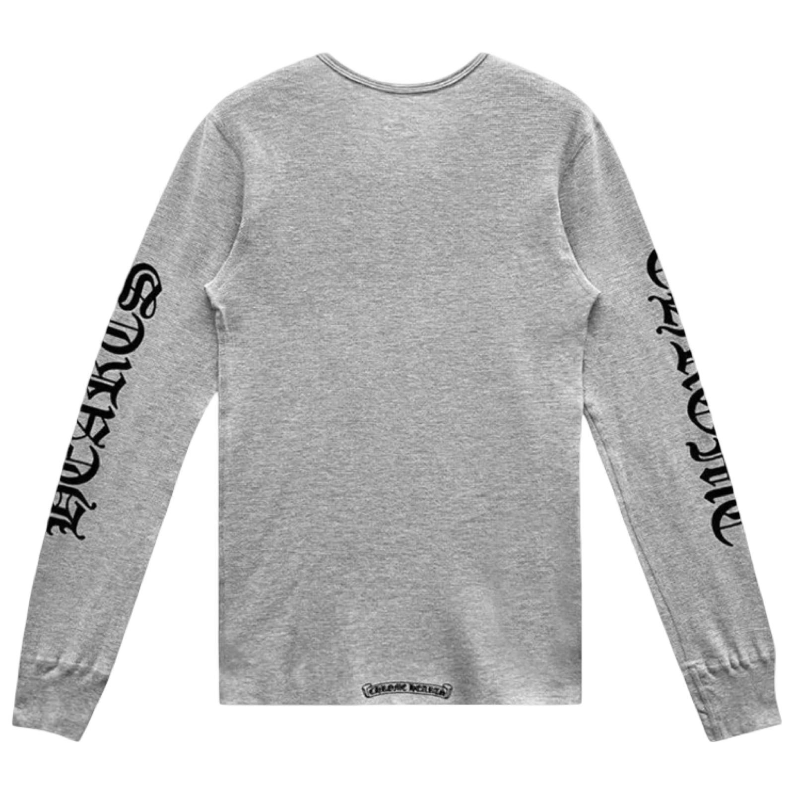 Chrome Hearts Scroll Logo Thermal Long Sleeve T-Shirt Grey