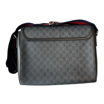 Gucci GG Leather Trimmed Crossbody Bag