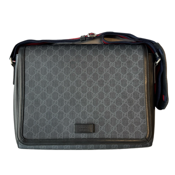 Gucci GG Leather Trimmed Crossbody Bag