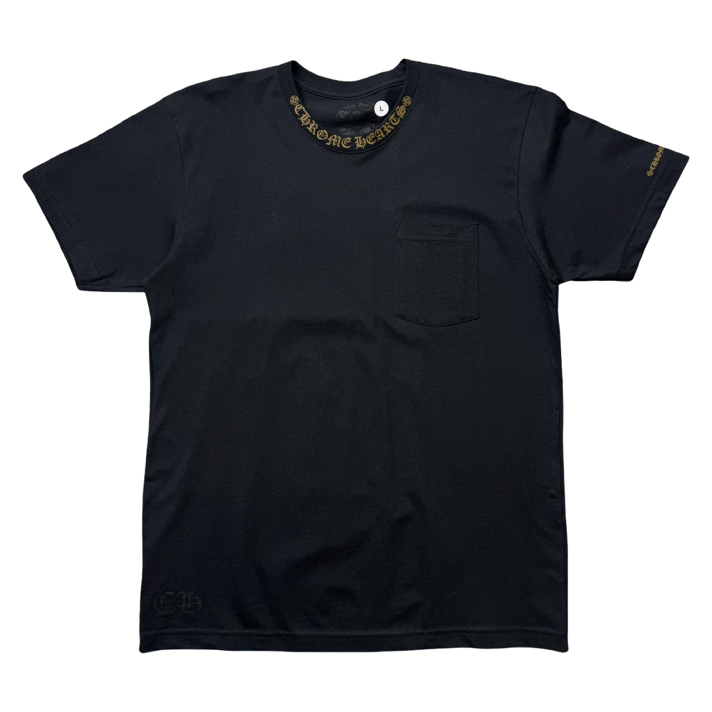 Chrome Hearts Neck Logo T-shrirt Brown