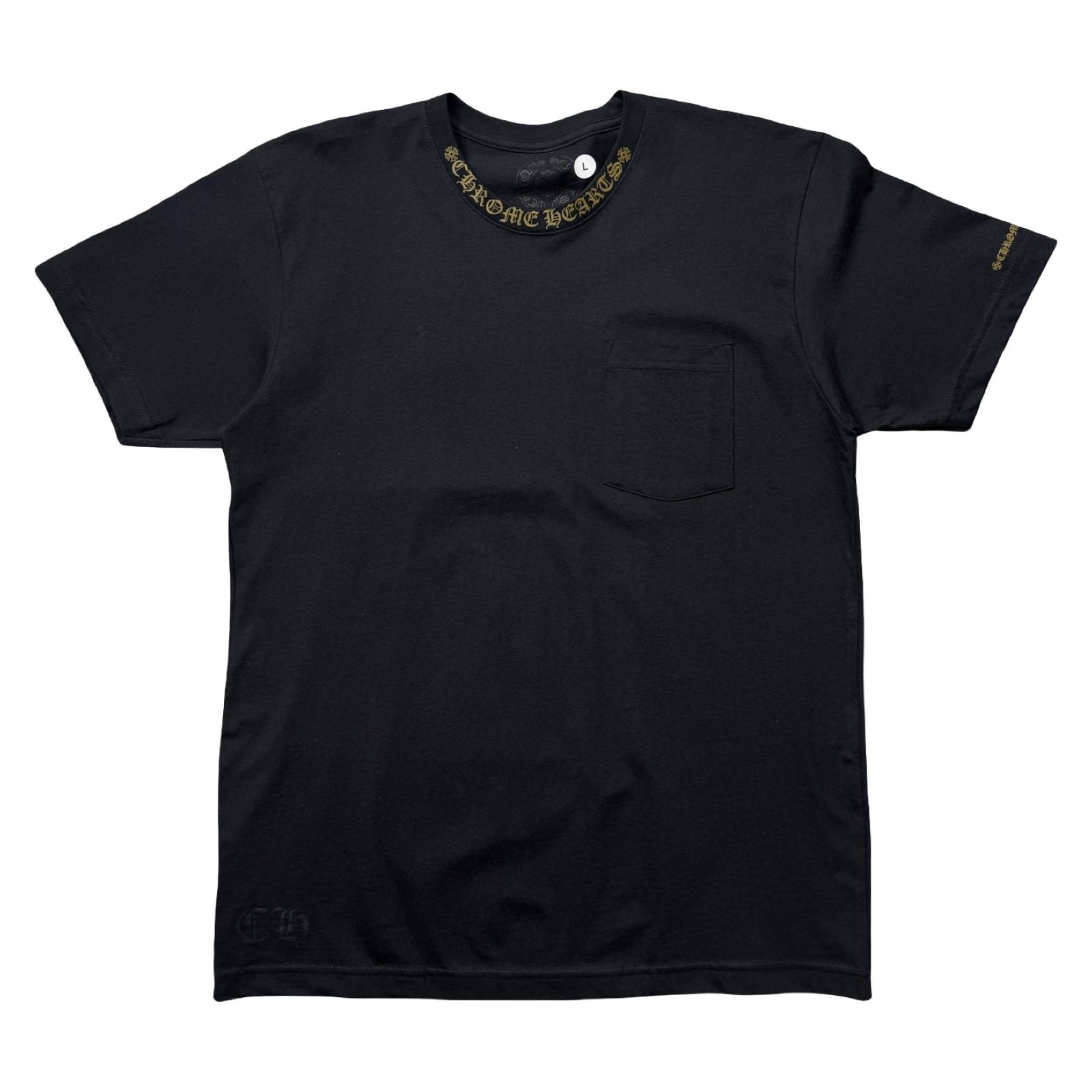 Chrome Hearts Neck Logo T-shrirt Brown