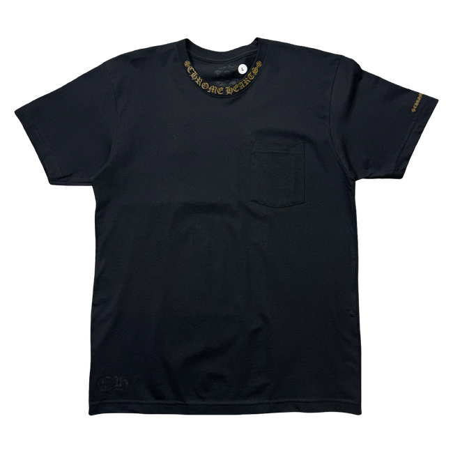 Chrome Hearts Neck Logo T-shrirt Brown