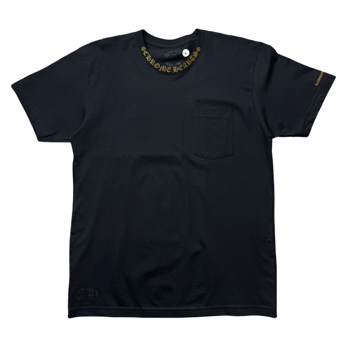 Chrome Hearts Neck Logo T-shrirt Brown | Vitnage Clothing Store Canada