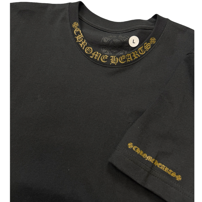 Chrome Hearts Neck Logo T-shrirt Brown | Vitnage Clothing Store Canada