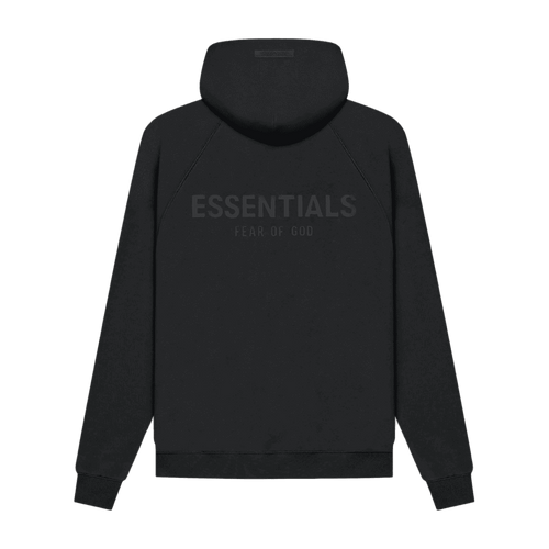 Fear of God Essentials Hoodie Stretch Limo Black (SS21) | Vintage Clothing Store Canada