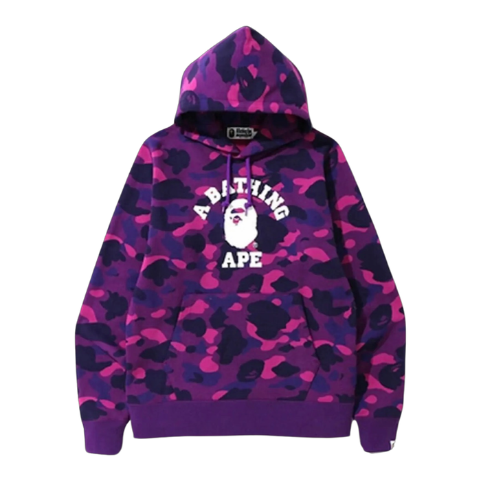 BAPE Color Camo College Hoodie Purple/Pink | Vitnage Clothing Store Canada