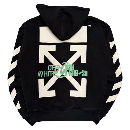 Off-White Diag Waterfall Hoodie Black (USED) | Vintage Clothing Store Canada