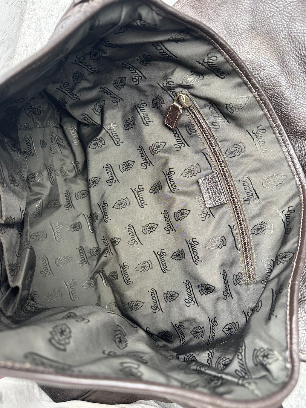 Gucci Guccissima Leather Messenger Bag