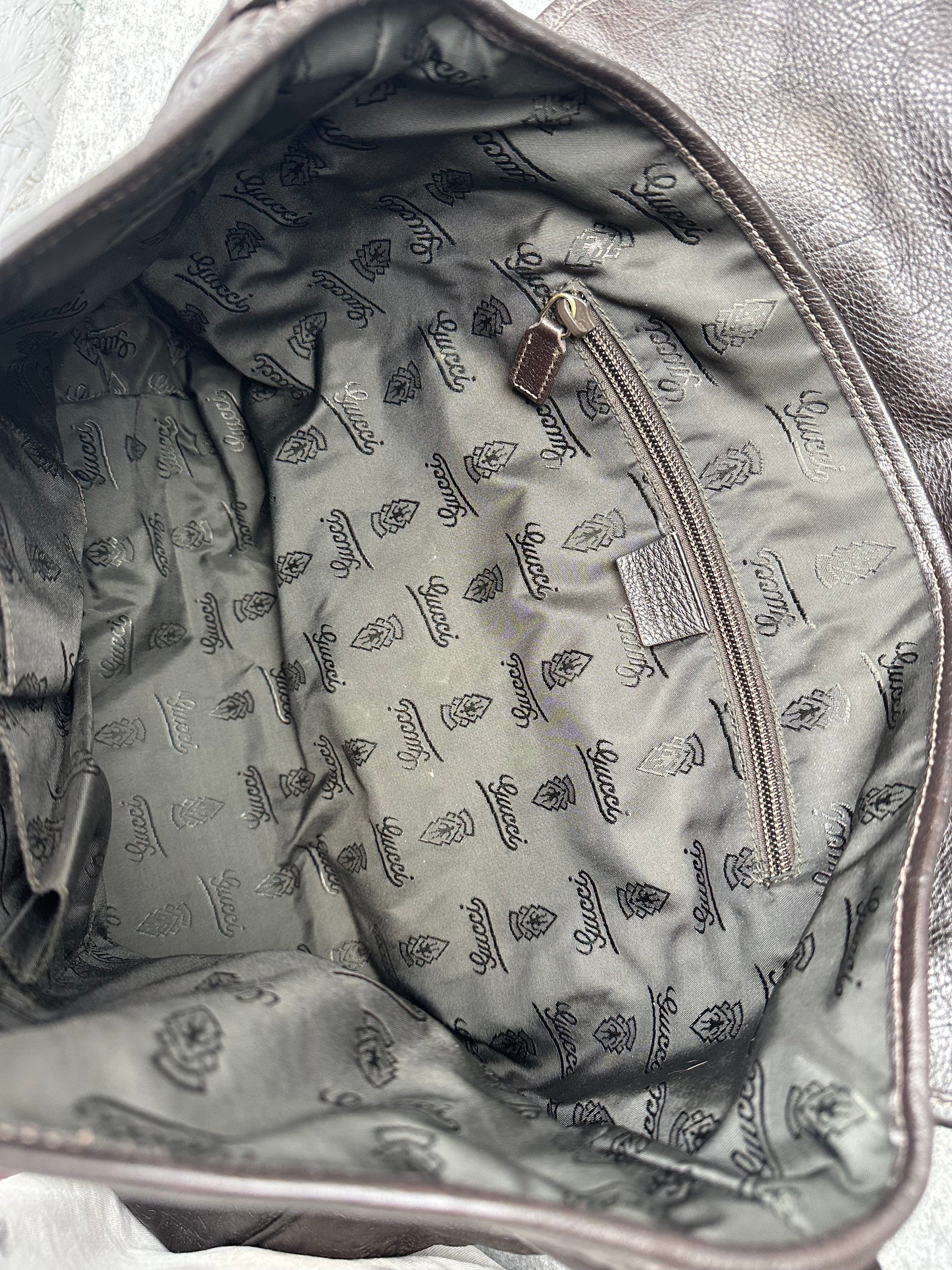 Gucci Guccissima Leather Messenger Bag