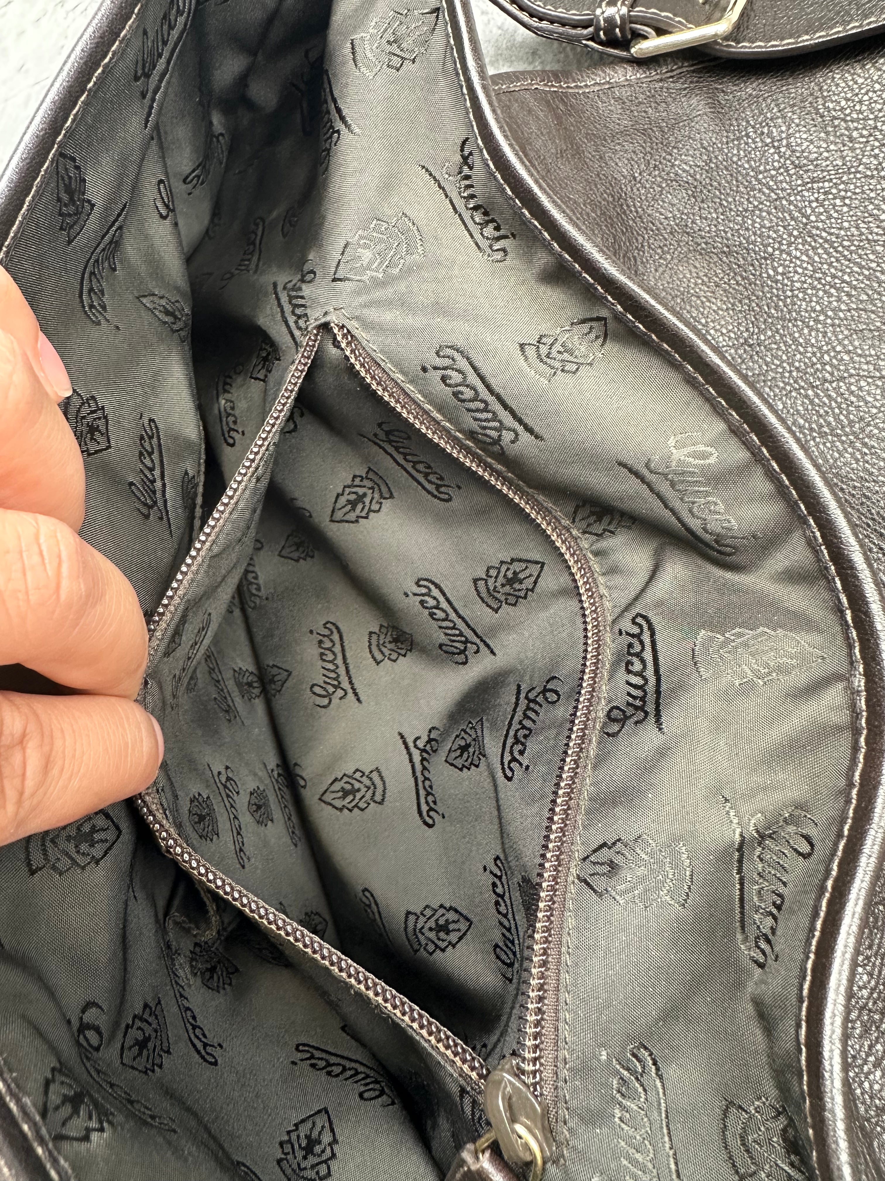 Gucci Guccissima Leather Messenger Bag