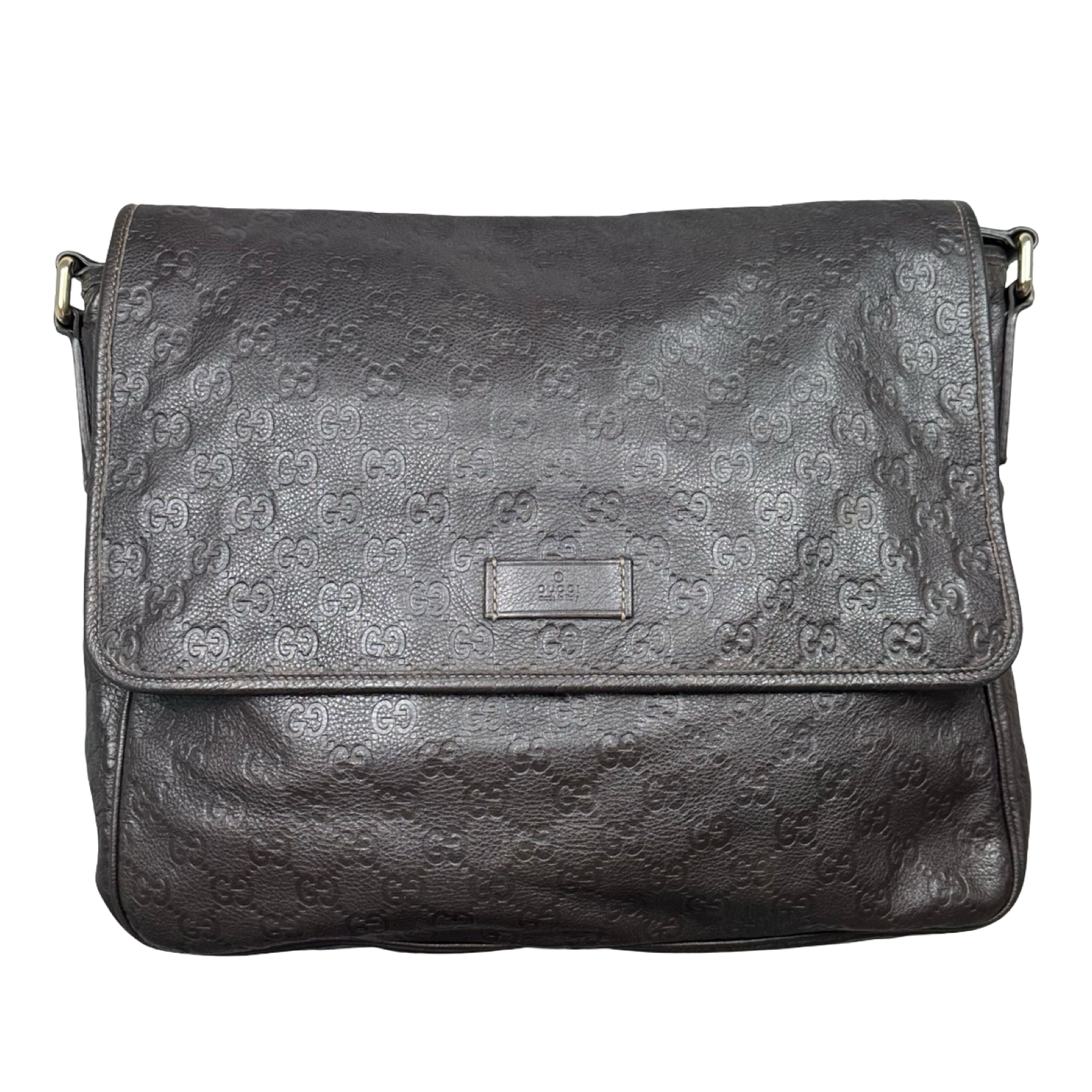 Gucci Guccissima Leather Messenger Bag