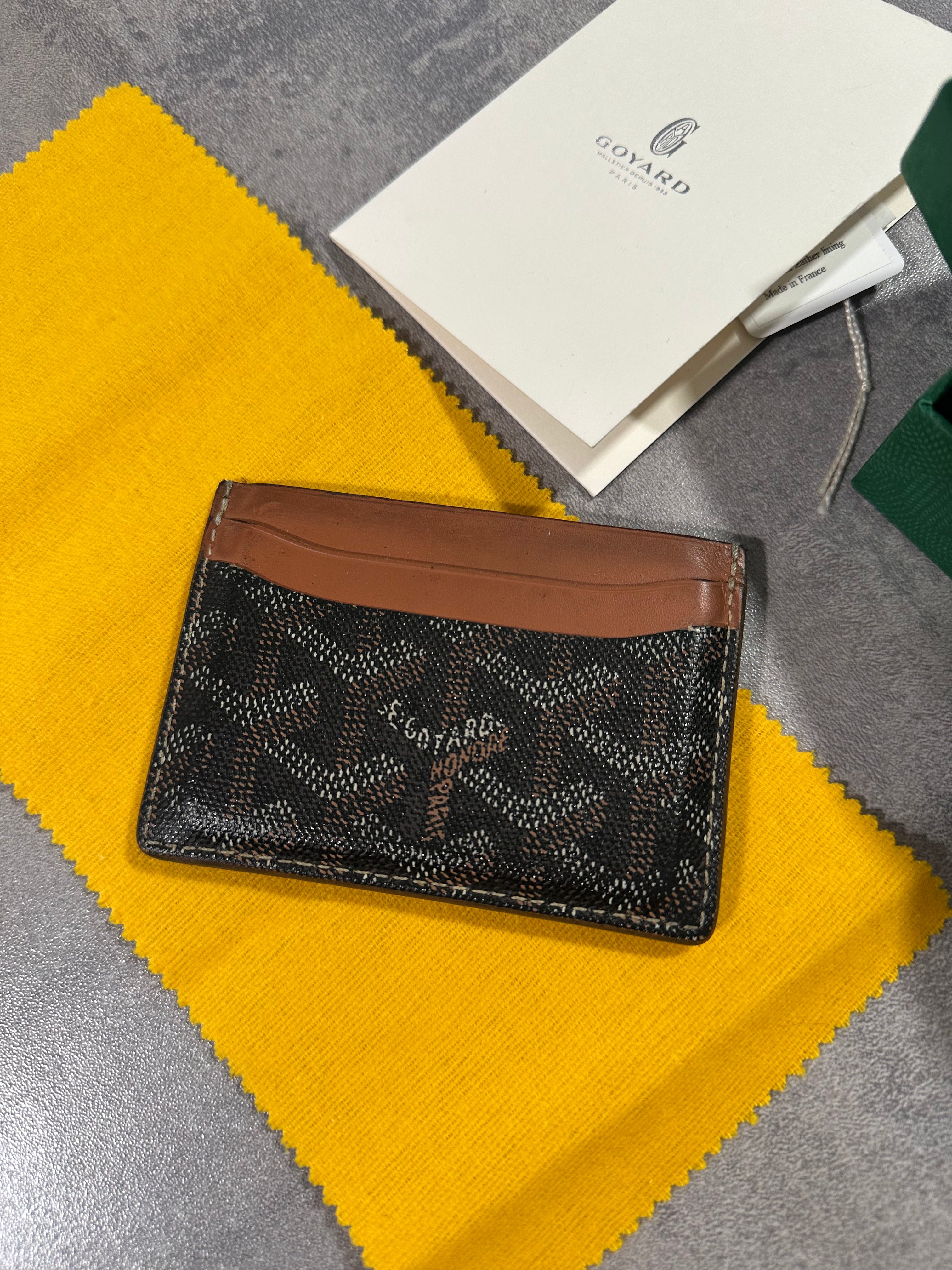 Goyard Saint Sulpice Cardholder Black/Brown